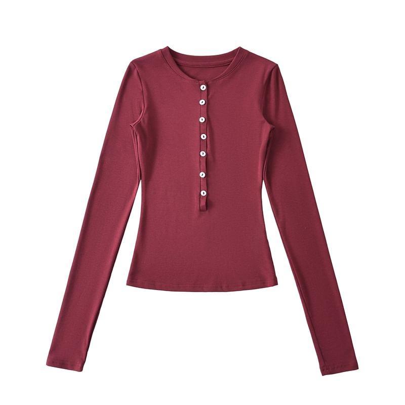 Long Sleeve Crew Neck Cropped Cable Knit Top Product Image