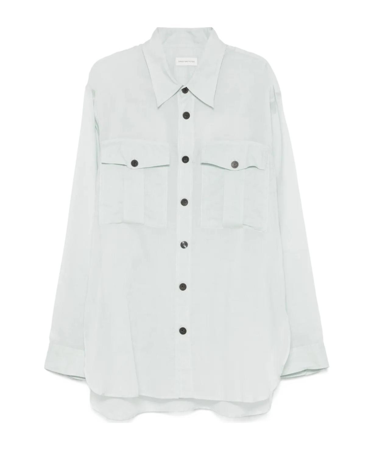 DRIES VAN NOTEN Long-sleeved Shirt In White Product Image