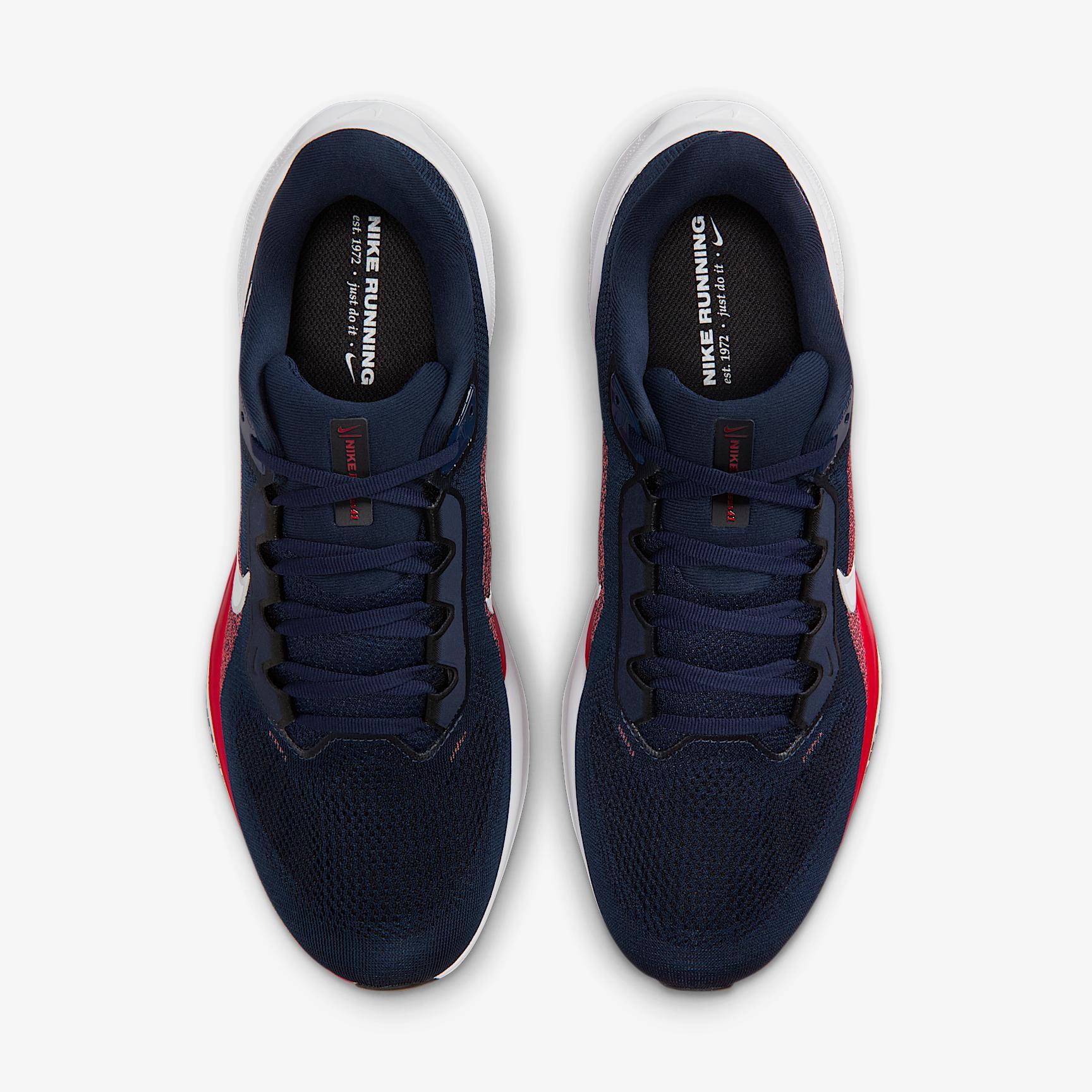 New England Patriots Pegasus 41 Men's Nike NFL Road Running Shoes Product Image