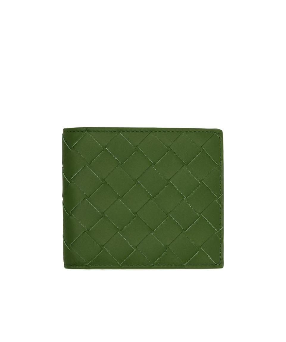 BOTTEGA VENETA Double-folded Wallet In Green Product Image