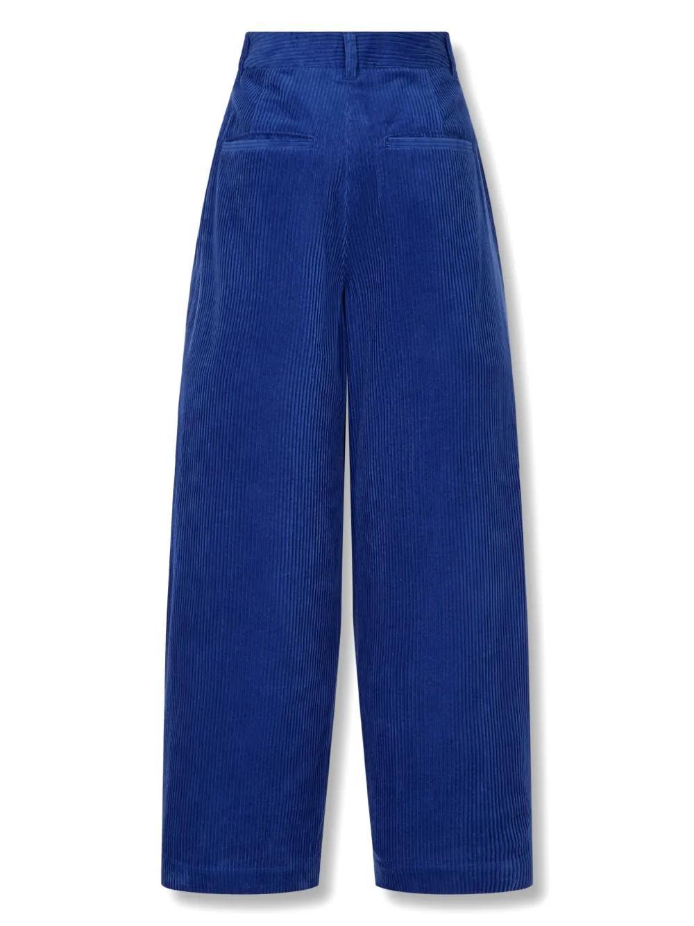corduroy wide-leg trousers Product Image
