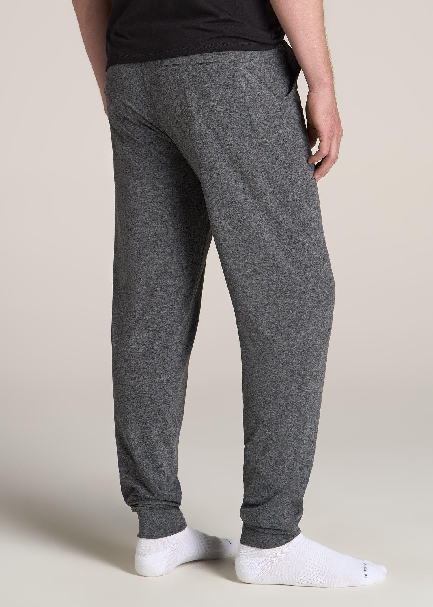 Weekender Stretch Lounge Joggers for Tall Men in Charcoal Mix Product Image