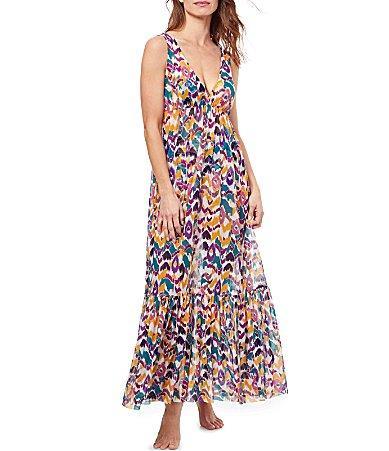 Womens Echo Ikat Maxi Dress Product Image