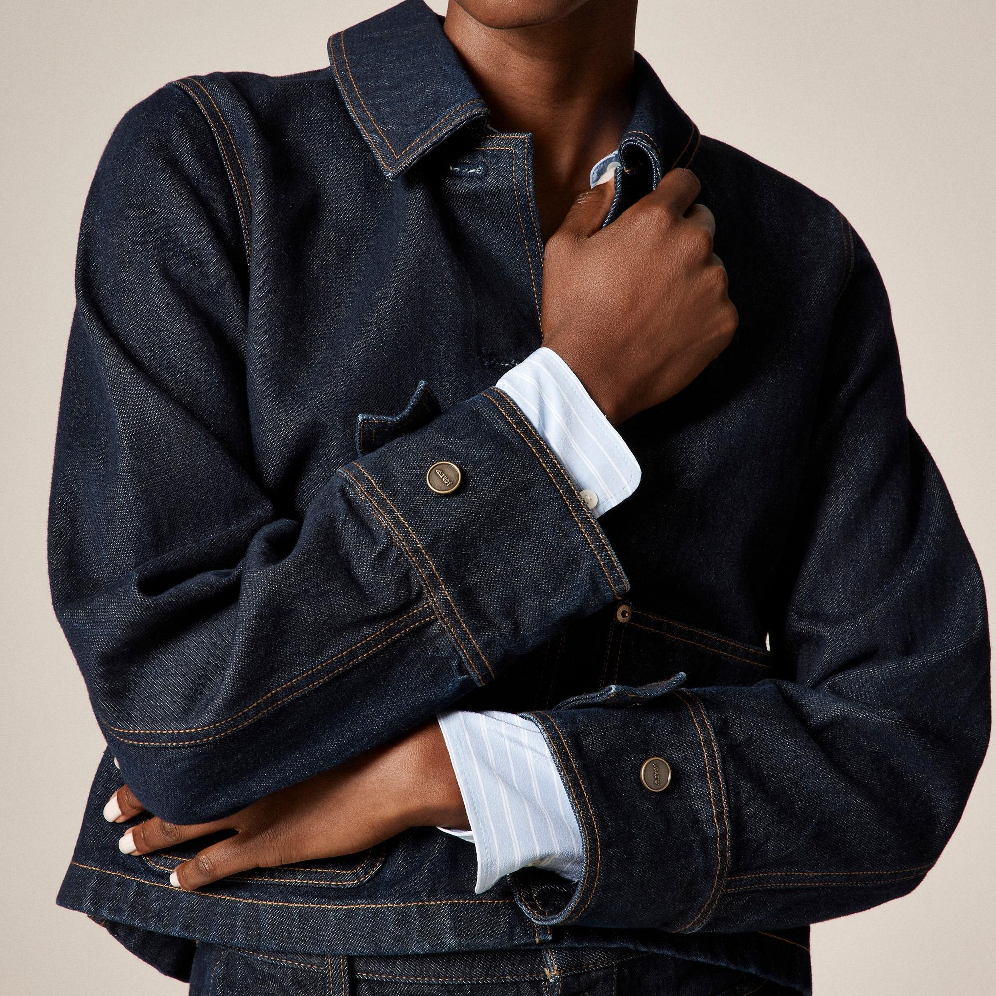 Cropped Barn Jacket™ in denim Product Image