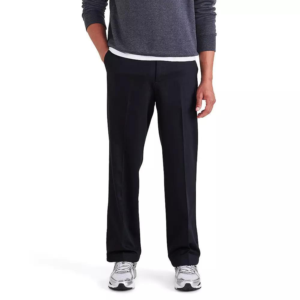 Men's Dockers Signature Iron Free Stain Defender Relaxed-Fit Khaki Pants, Size: 38X30, Beautiful Black Product Image