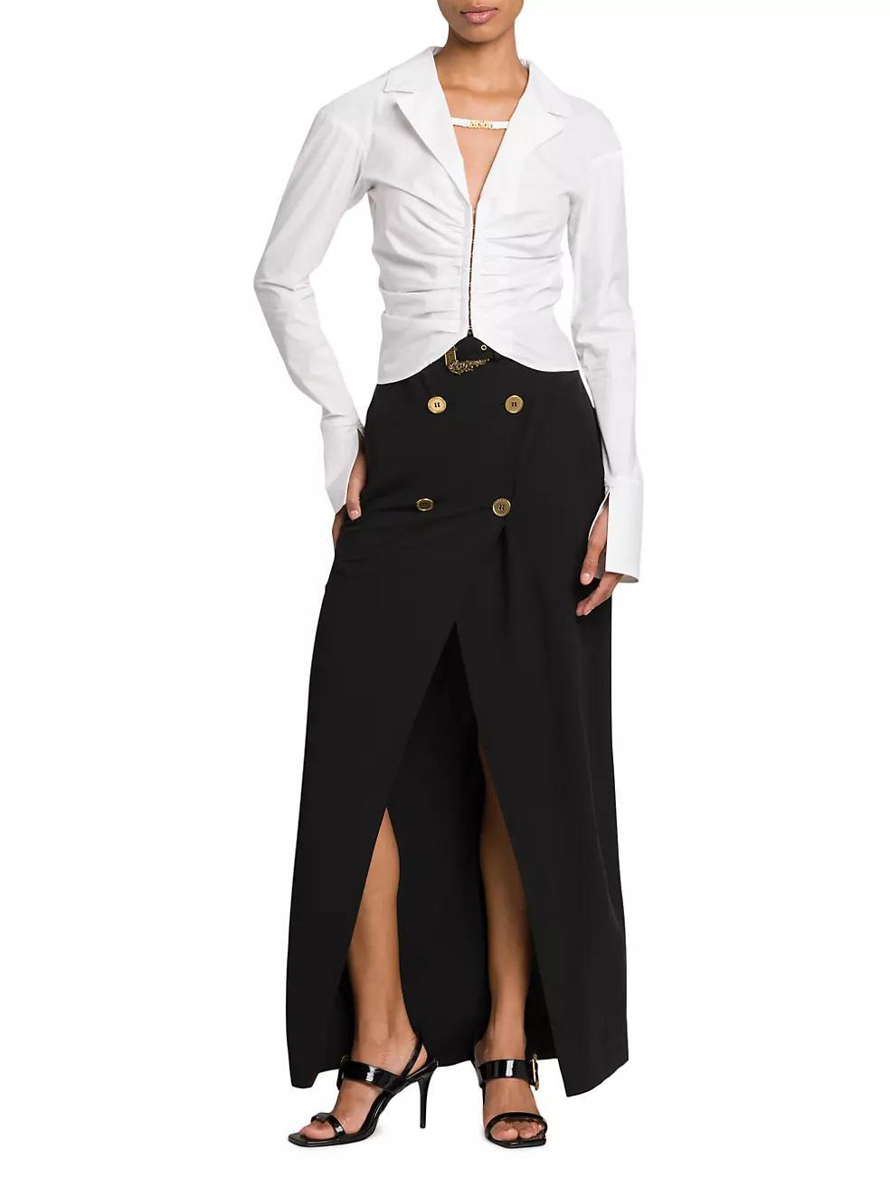 Ruched Cotton Shirt Product Image