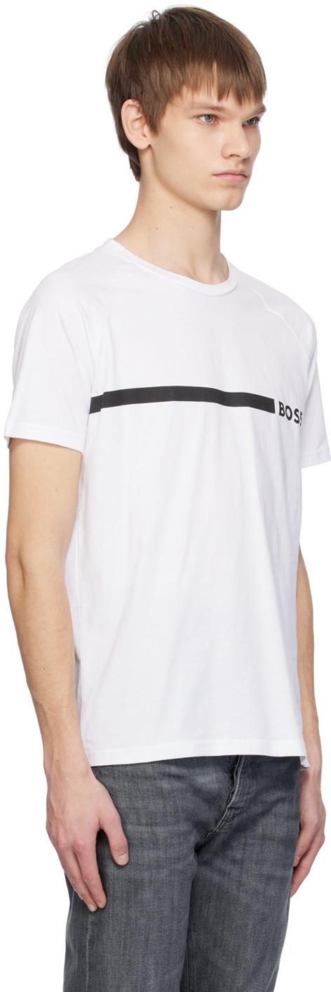 HUGO BOSS White Crewneck T-shirt In 100-white Product Image