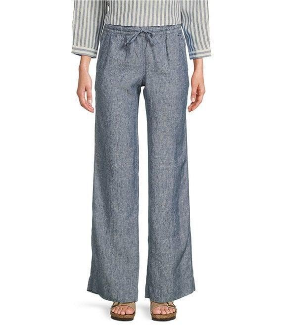 L.L.Bean Linen Pull-On Drawstring Pants Product Image