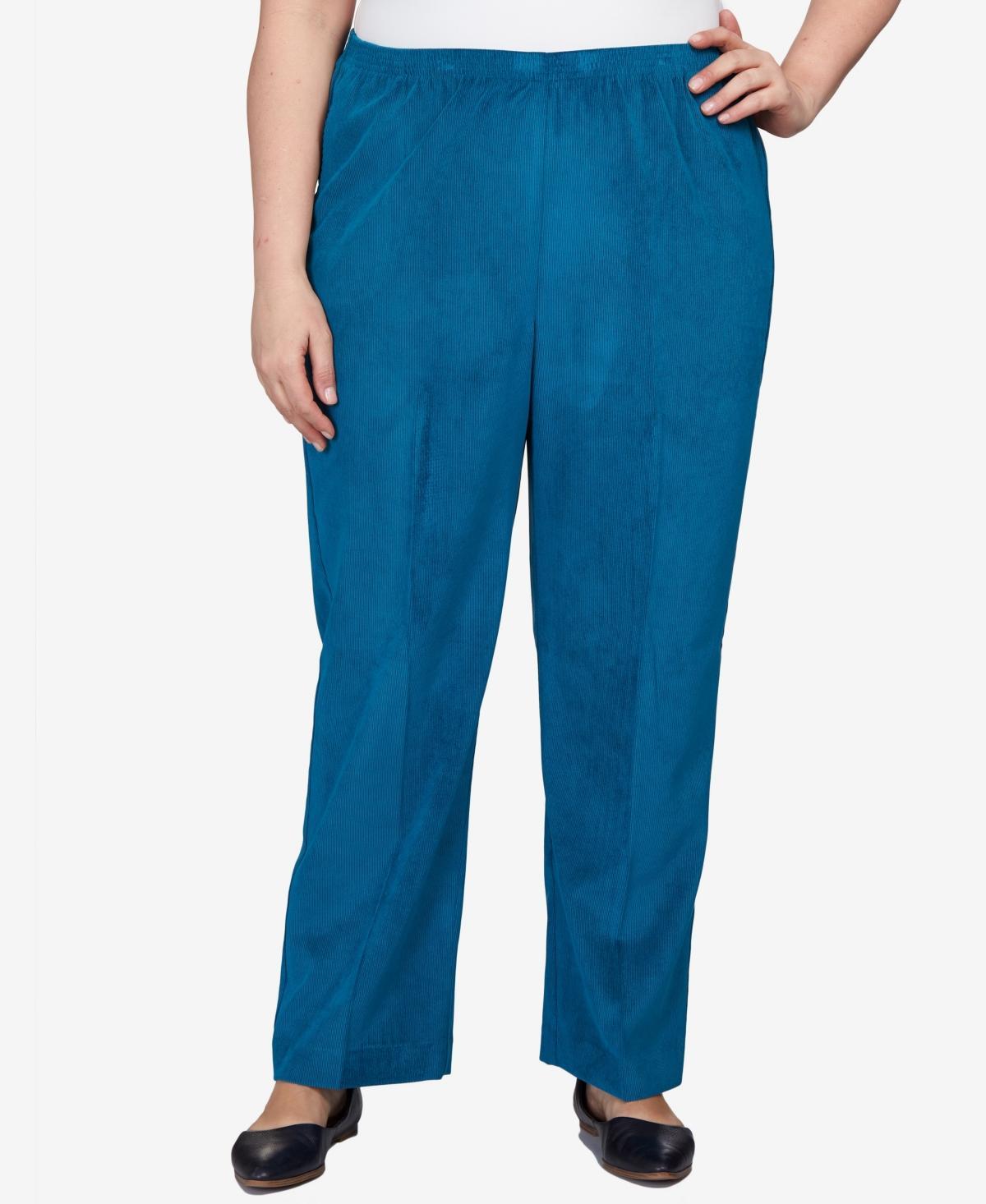 Plus Size Alfred Dunner Classics Pull-On Straight-Leg Pants, Women's, Size: 24W Short Product Image