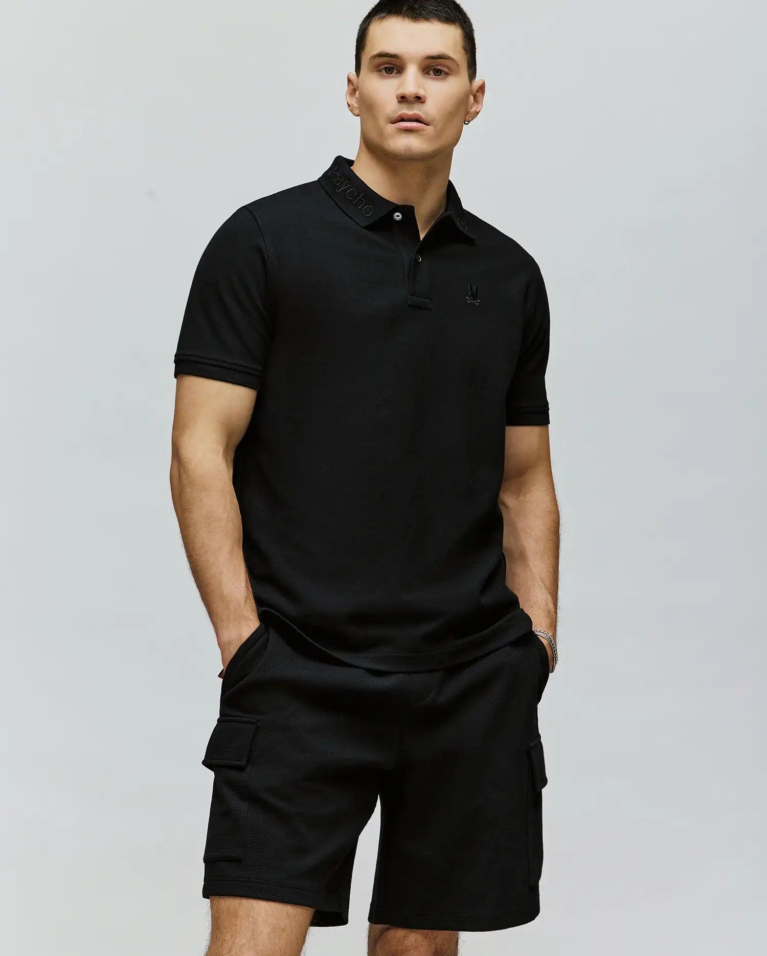 MENS CYRUS WORDMARK PIQUE POLO - MT0100020 Product Image