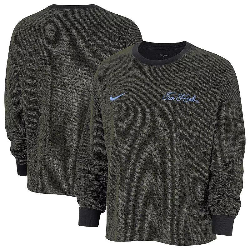 Womens Nike North Carolina Tar Heels Yoga Script Pullover Sweatshirt Product Image