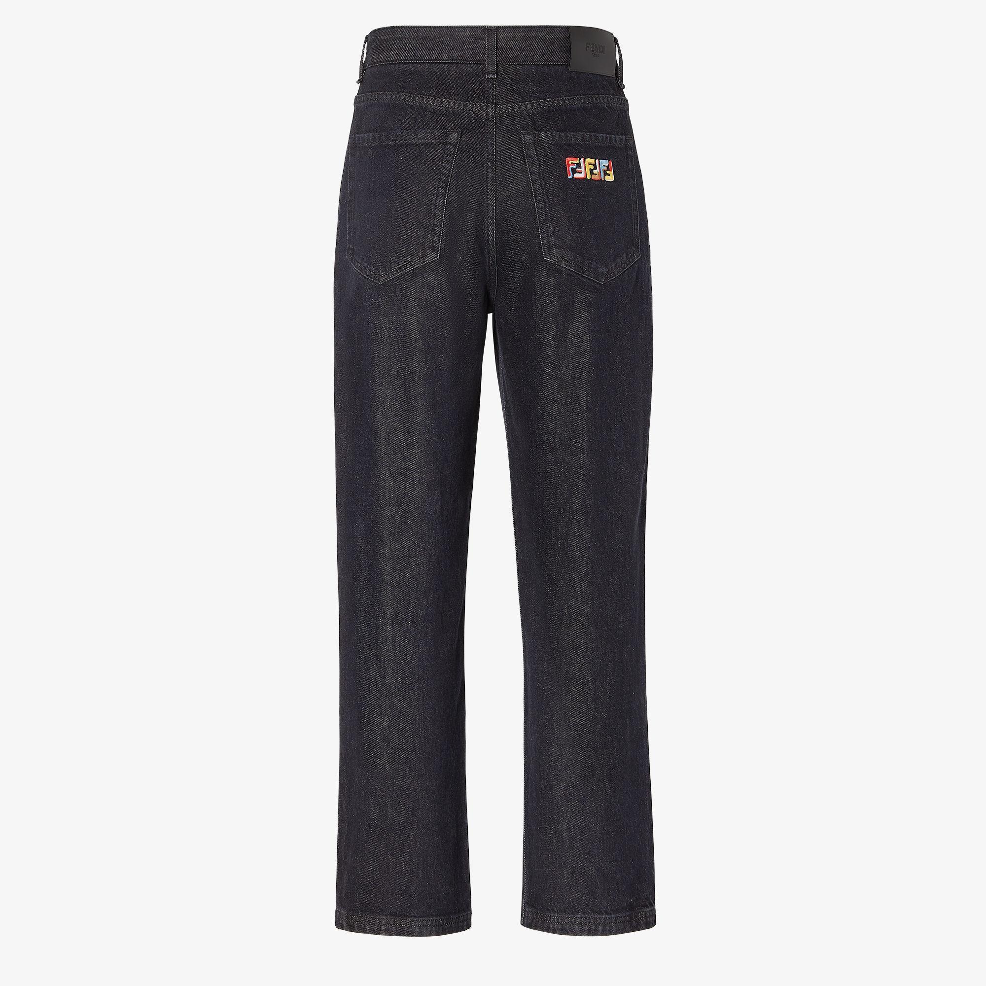 Long JeansLunar New Year black denim pants Product Image