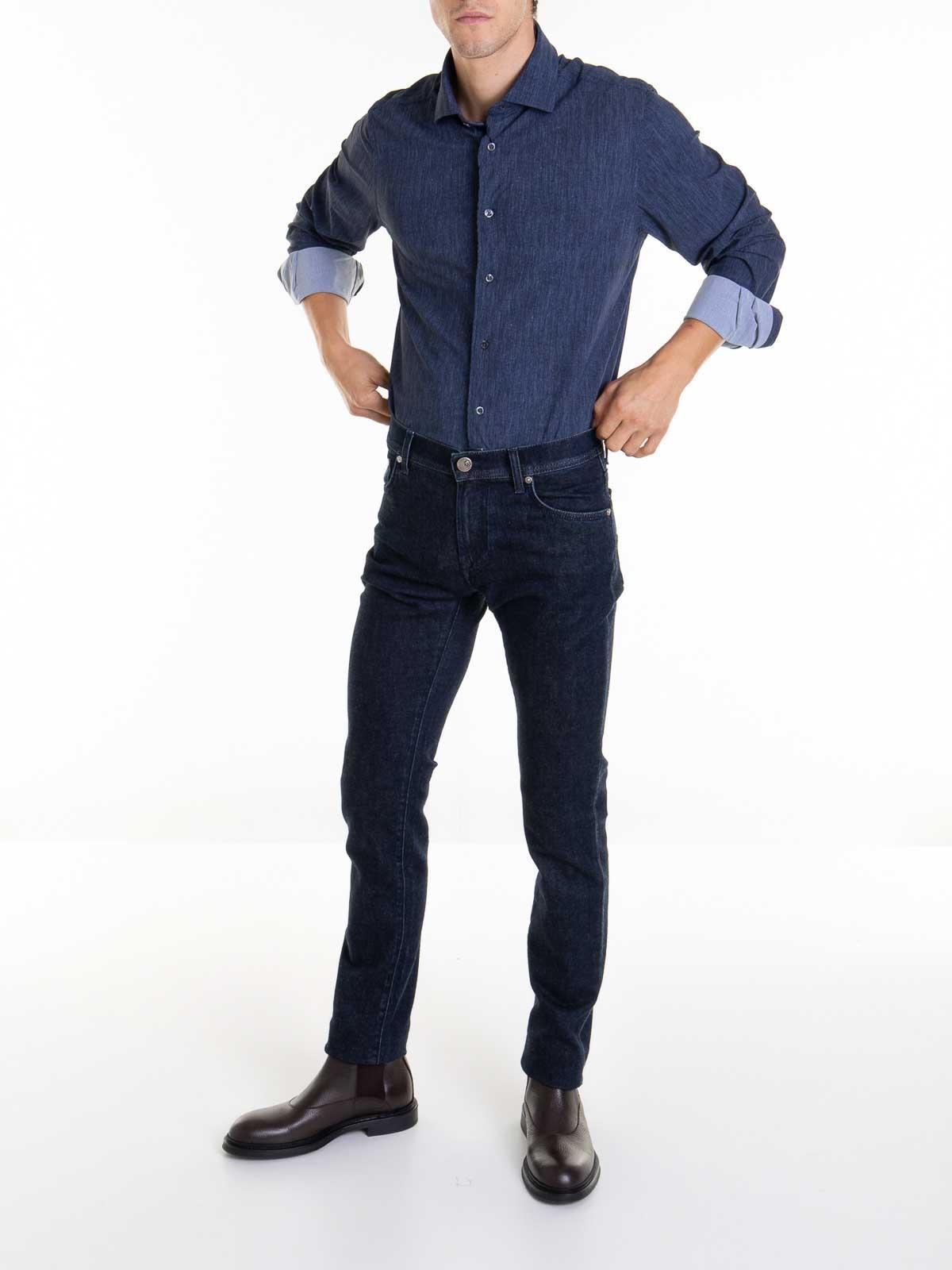 CORNELIANI Classic Shirt Style Shirt In Lavado Claro Product Image