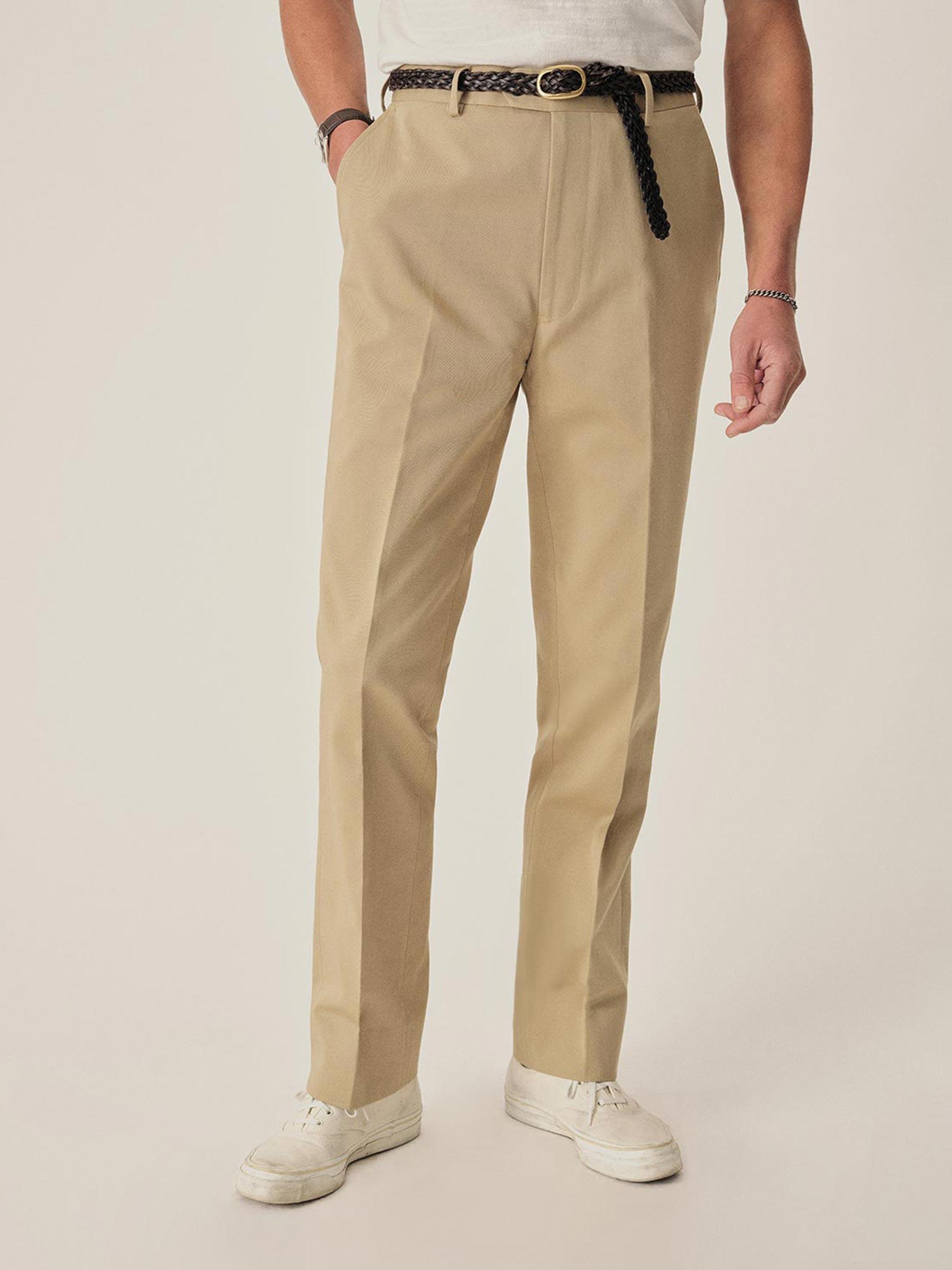 Warm Khaki Italian Twill Graduate Pant Product Image
