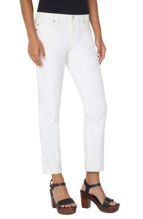 Liverpool Los Angeles Marley Girlfriend White (Bone White) Women's Jeans Product Image