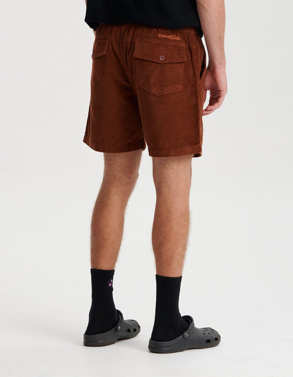 THE CRITICAL SLIDE SOCIETY All Day Cord Mens Shorts - LATTE Product Image