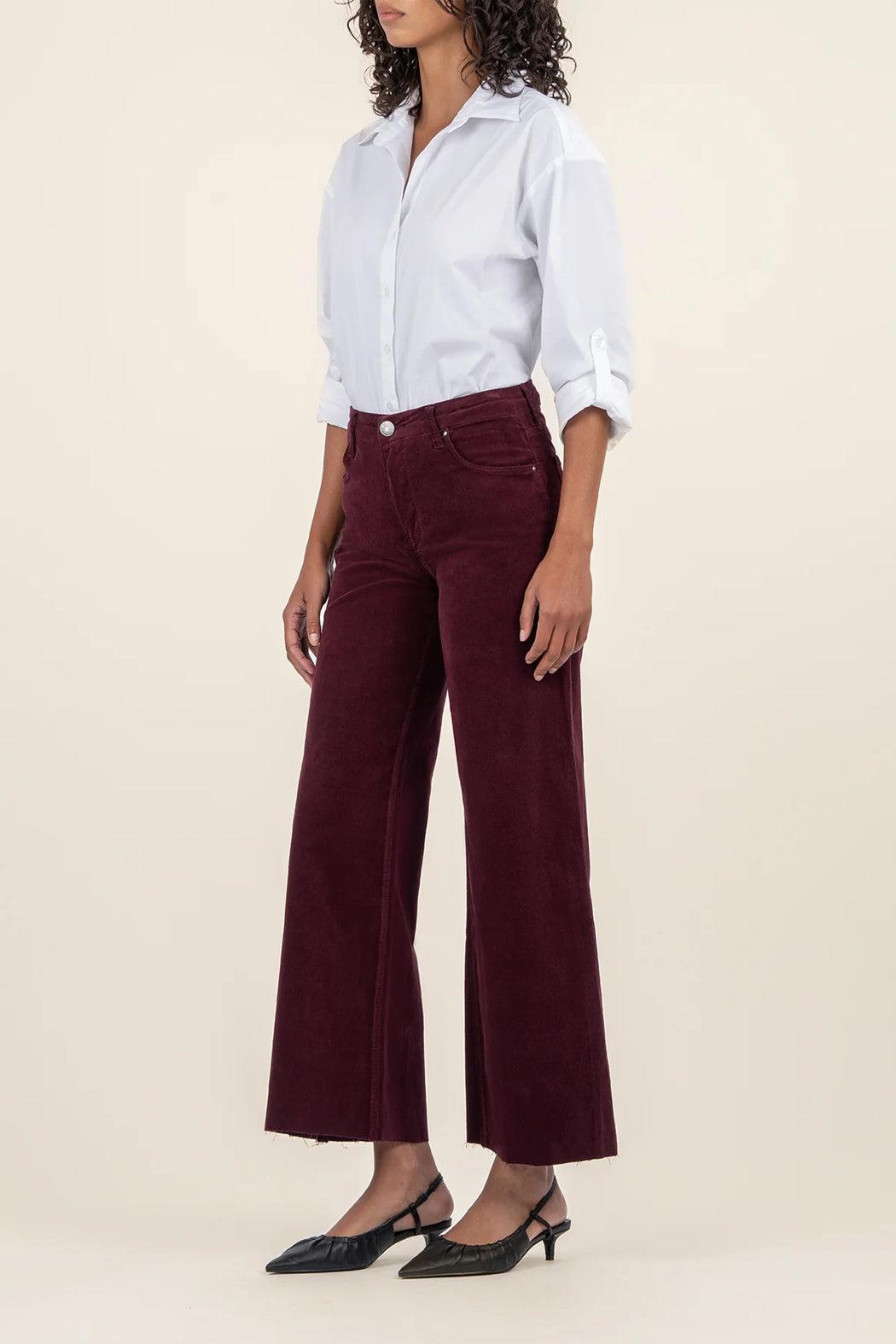 Meg High Rise Plum Cord Product Image