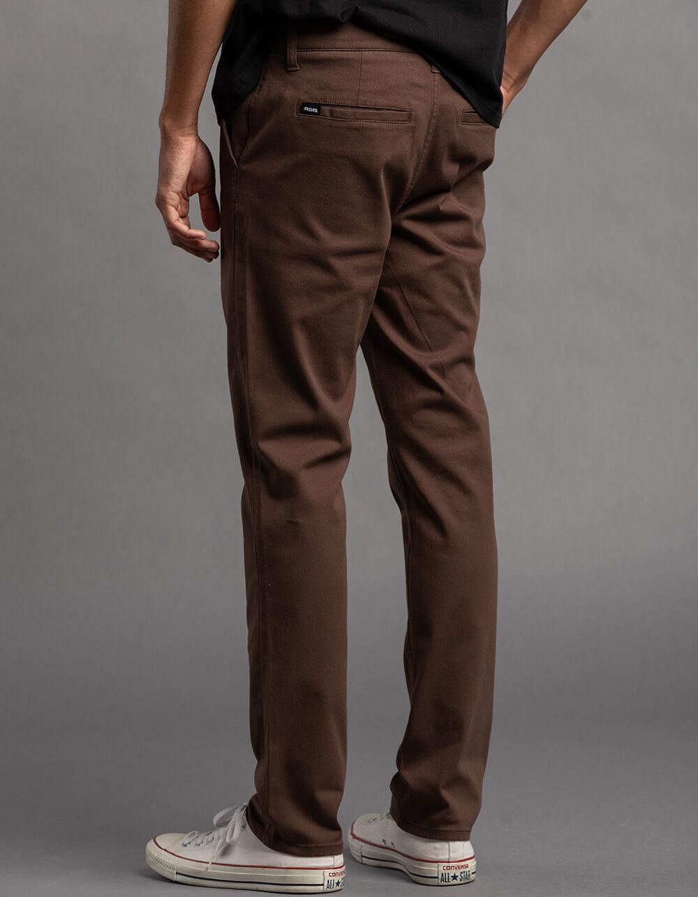 RSQ Mens Slim Chino Pants - DARK BROWN Product Image