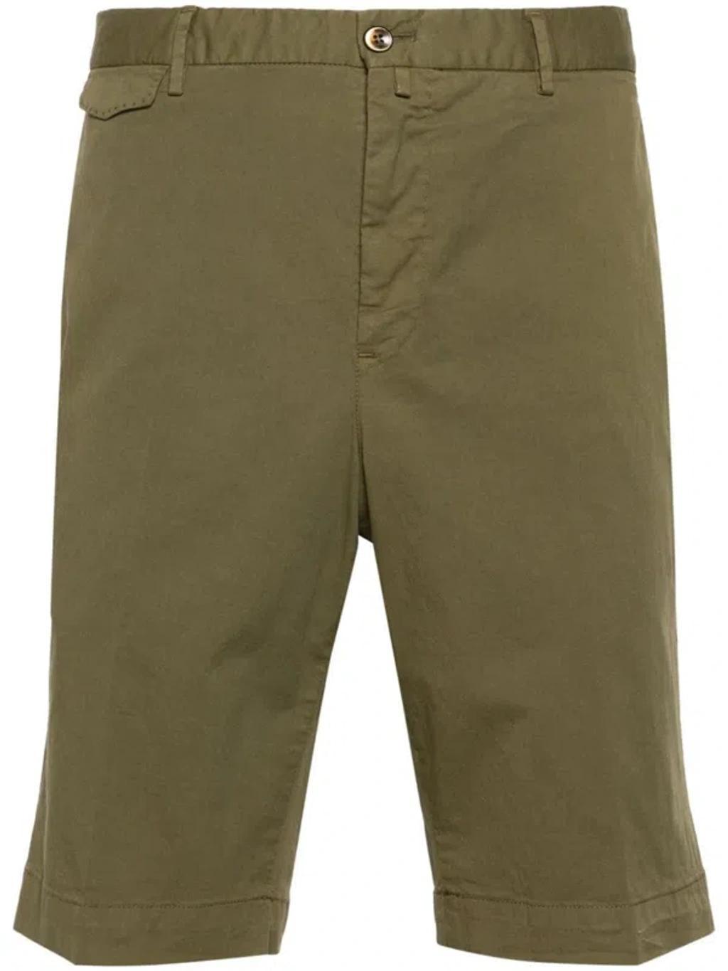 PT TORINO Slim-leg Cotton Chino Shorts In Y471 Product Image
