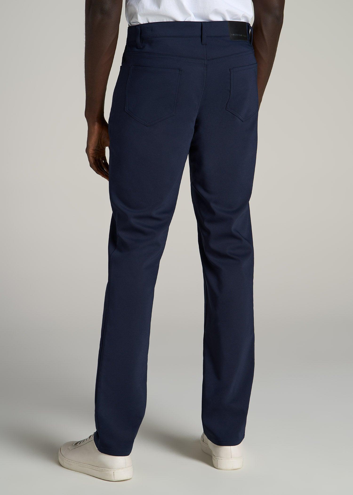 365 Stretch 5-Pocket TAPERED Pants for Tall Men in Black Product Image