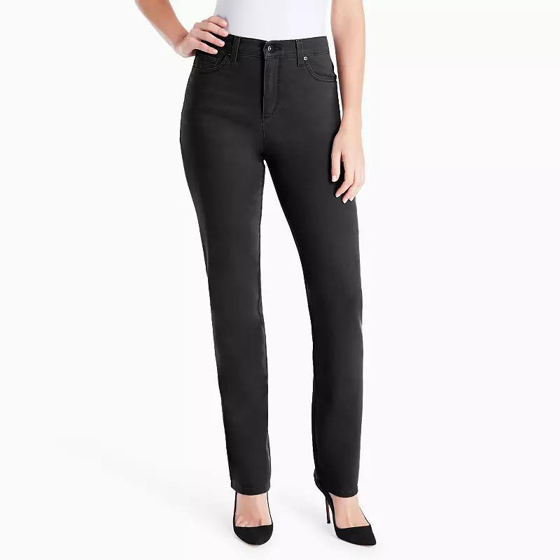 Women's Gloria Vanderbilt Amanda Classic Jeans, Size: 8 T/Large, Black Product Image