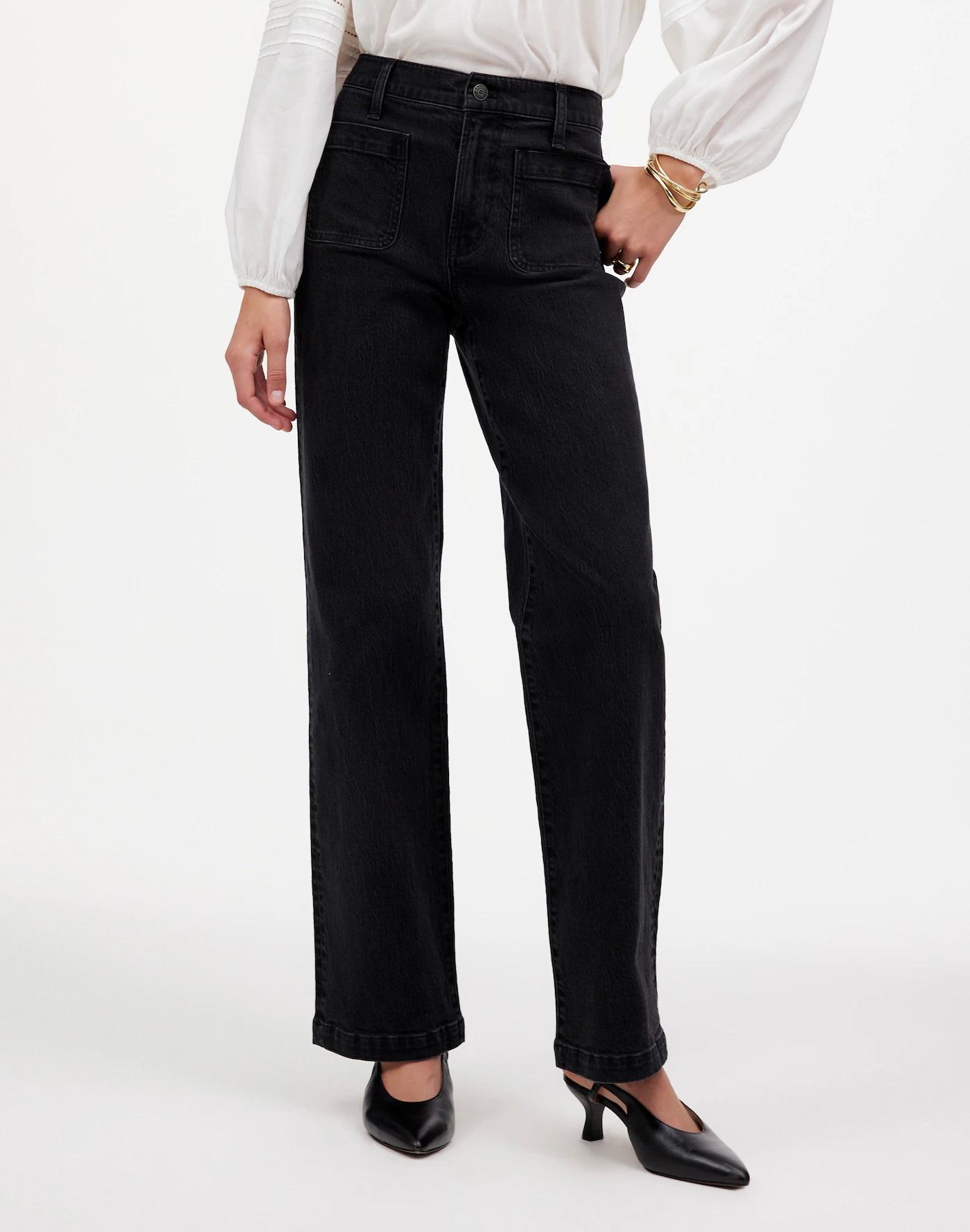 The Emmett Wide-Leg Full Length Jean: Patch Pocket Edition Product Image
