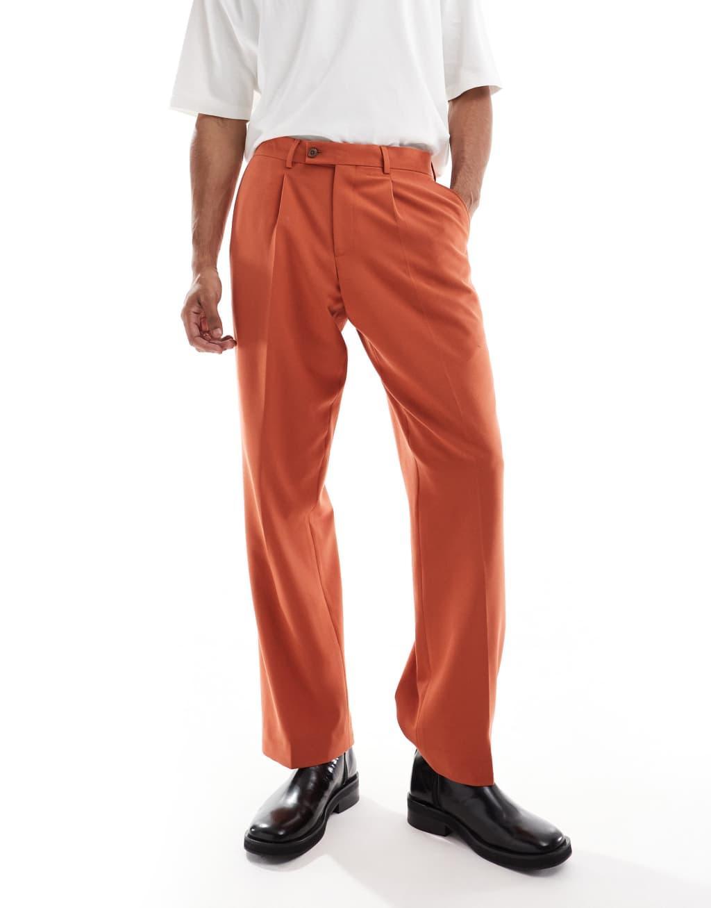 Viggo Lavoir suit pants in burnt orange - part of a set Product Image
