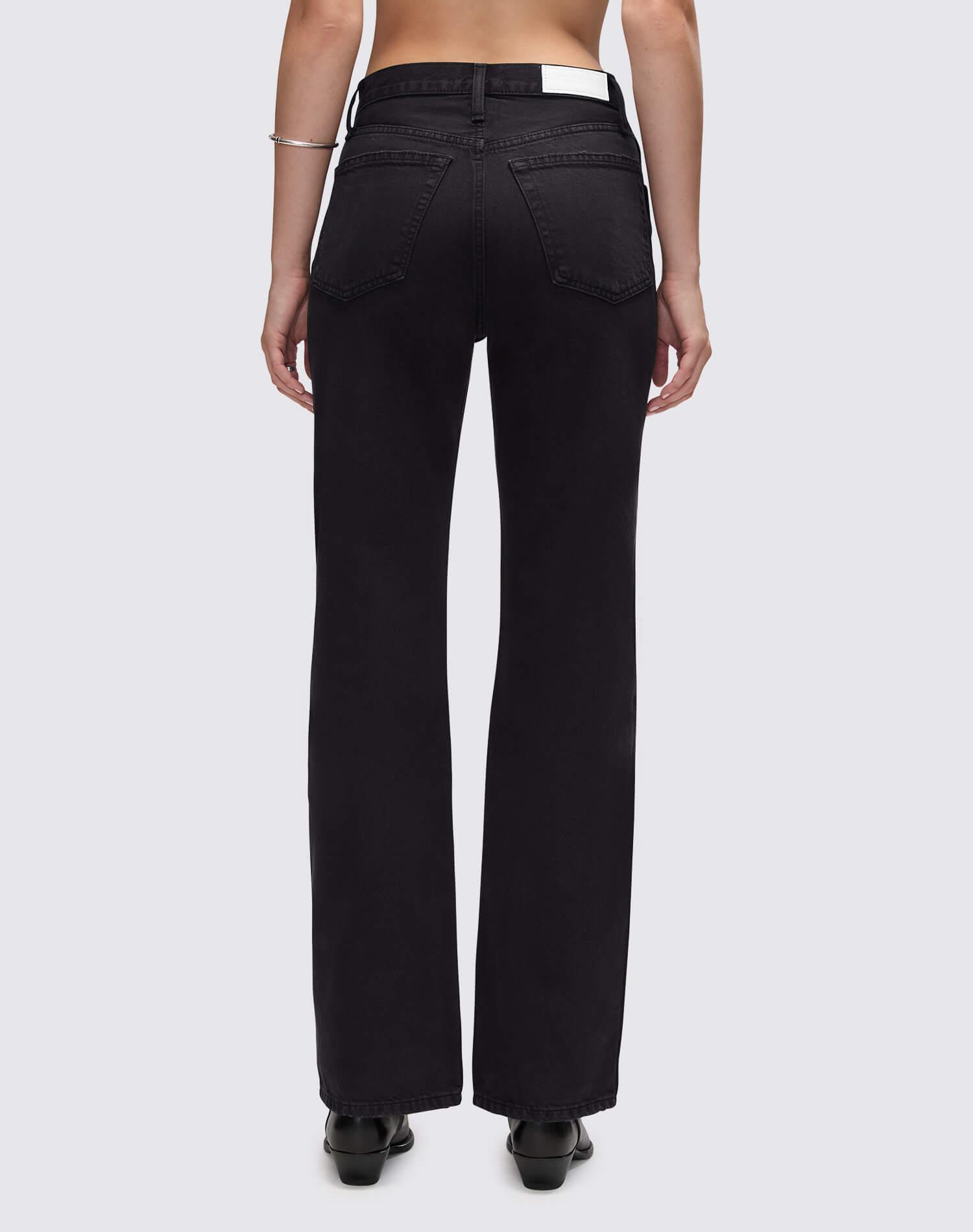 High Rise Loose -  Washed Black Female Product Image