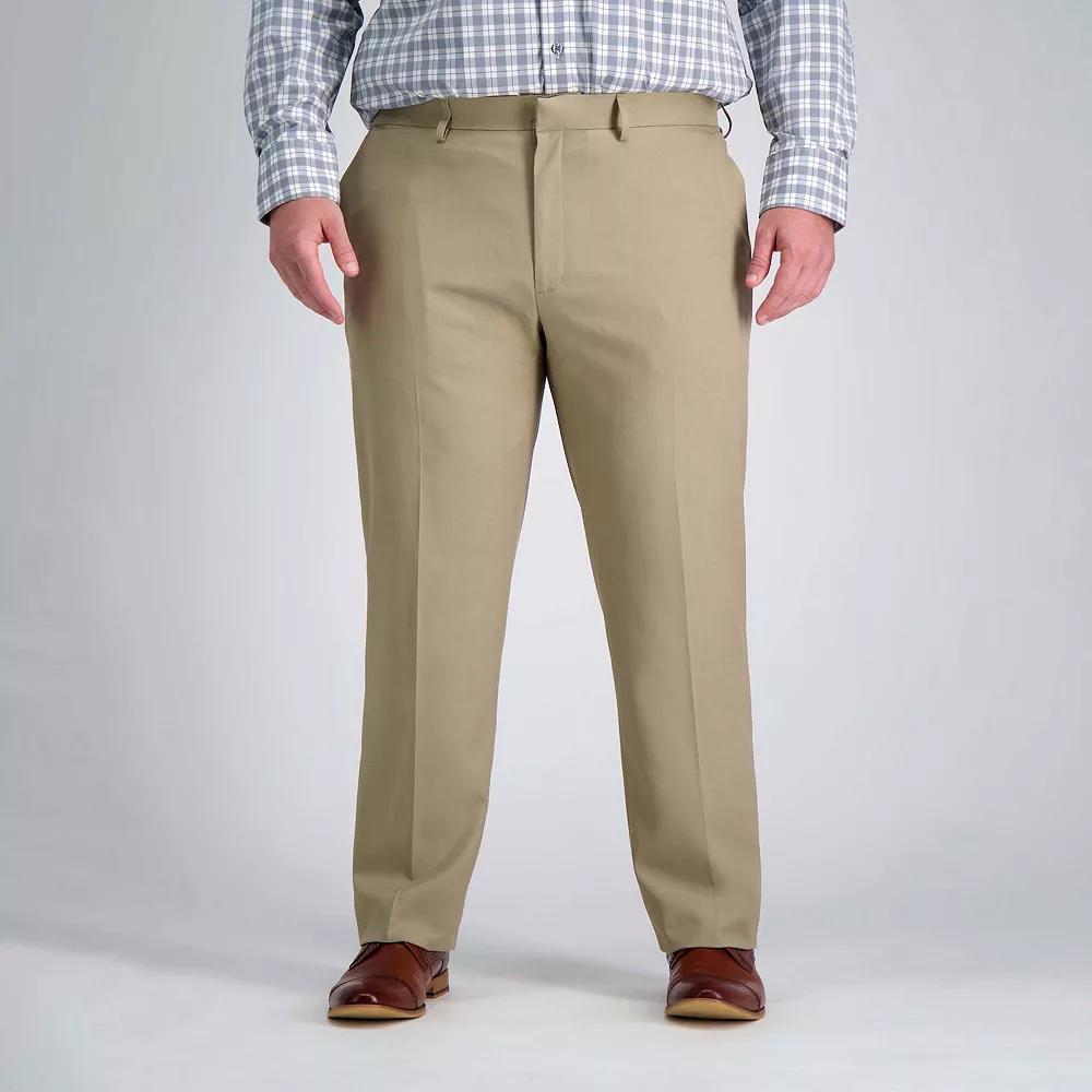 Big & Tall Haggar Premium Comfort Straight-Fit Flat-Front Dress Pants, Mens Product Image