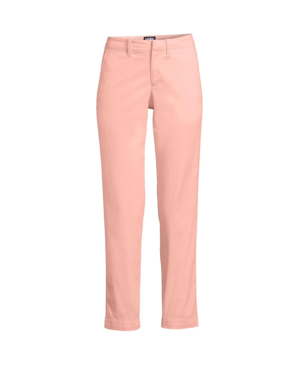 Petite Lands' End Mid Rise Classic Straight Leg Chino Ankle Pants, Women's, Size: 16 Petite, Desert Product Image