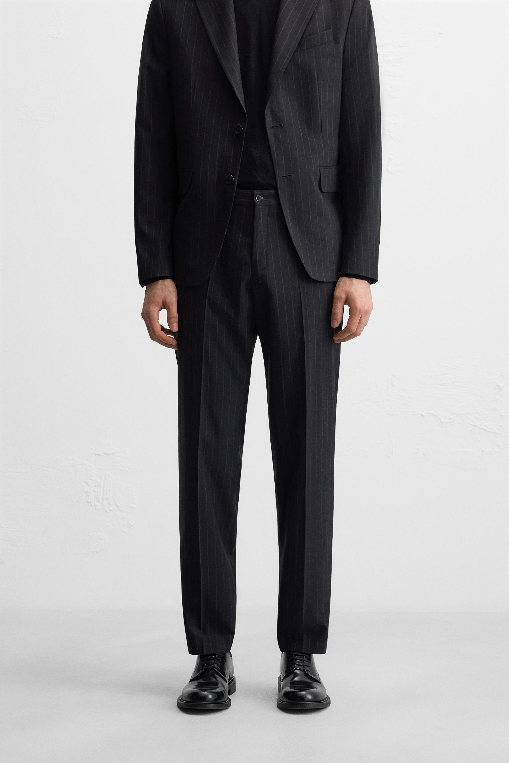 PINSTRIPE SUIT PANTS Product Image