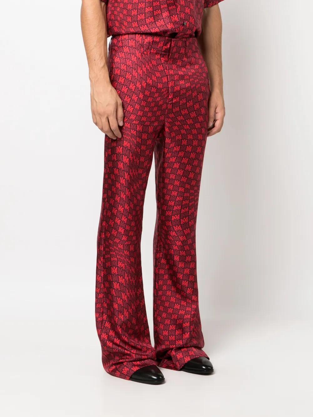MA Warp silk flared trousers Product Image