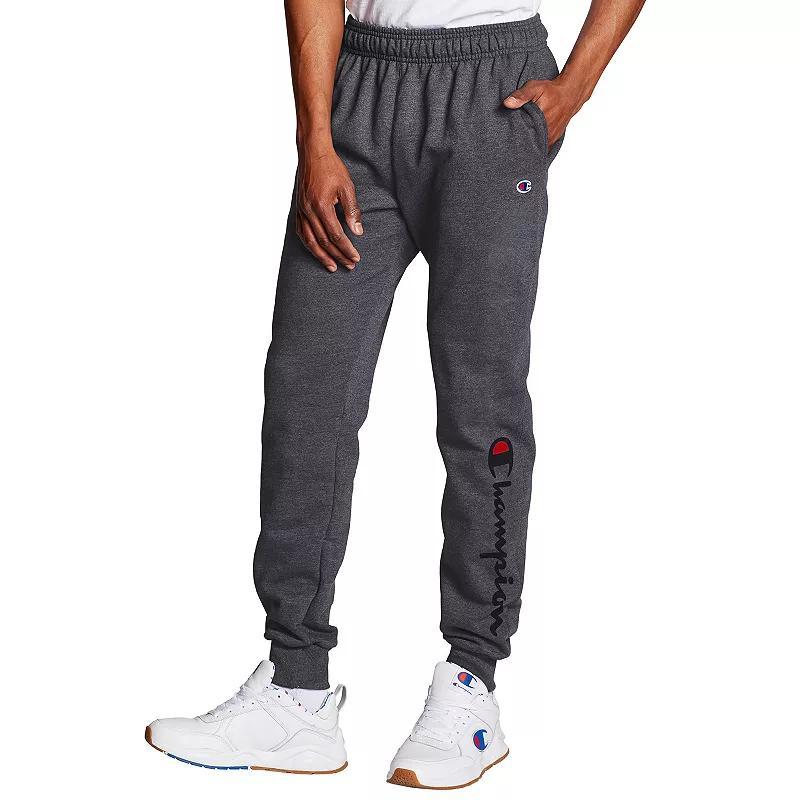 Mens Champion Powerblend Graphic Fleece Joggers Product Image