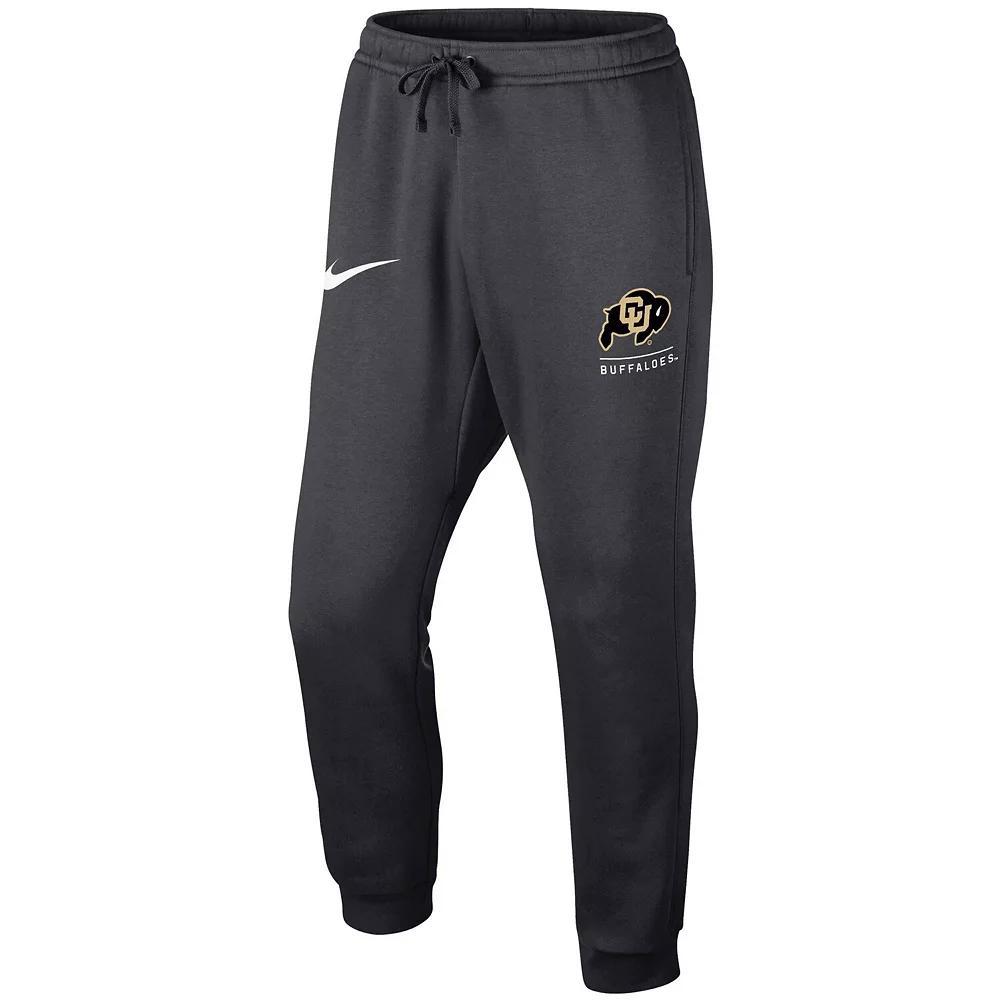 Men's Nike Anthracite Ole Miss Rebels Primary Logo Club Fleece Joggers, Size: XL, Grey Product Image