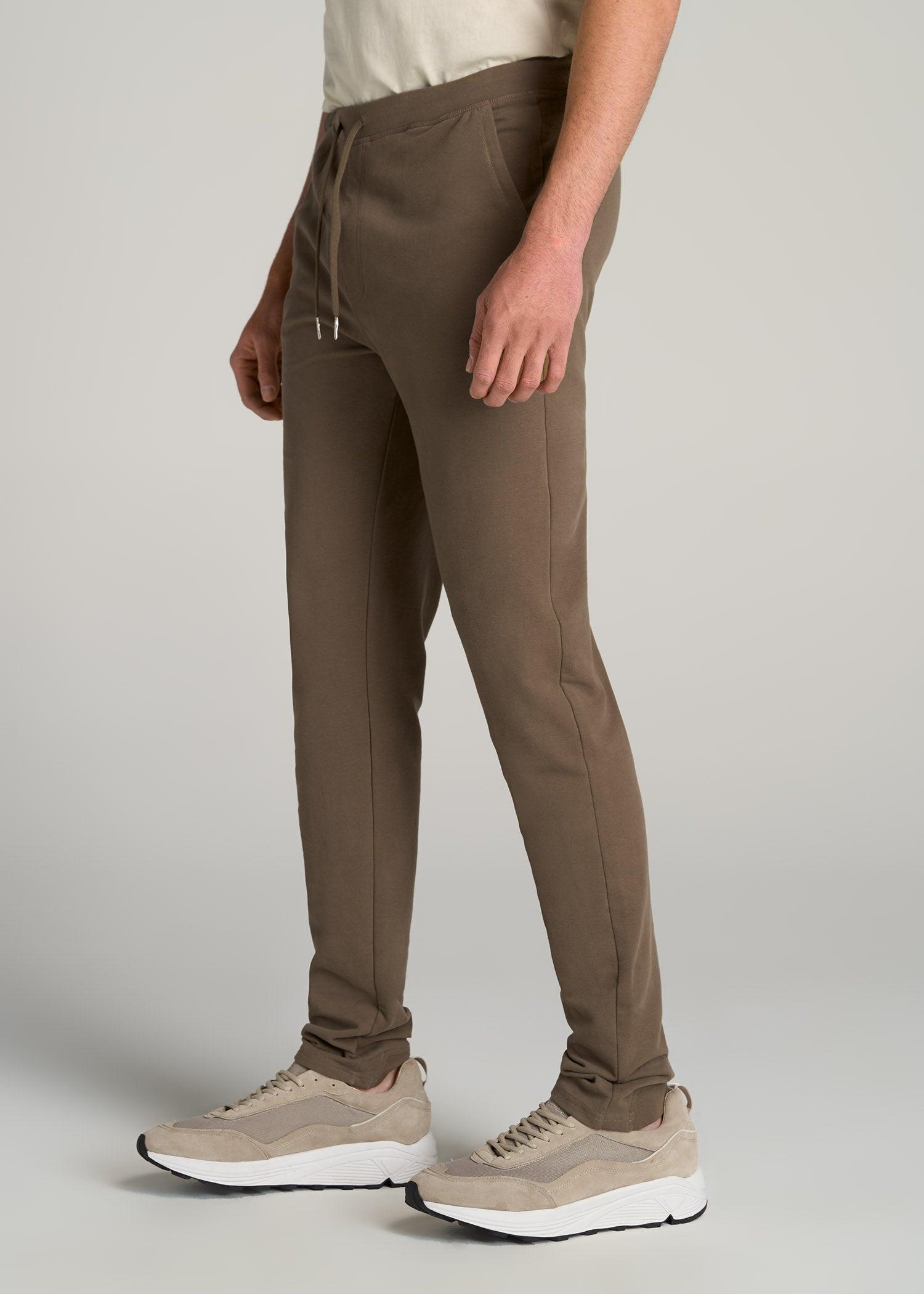 Microsanded French Terry Sweatpants for Tall Men in Iron Grey Product Image