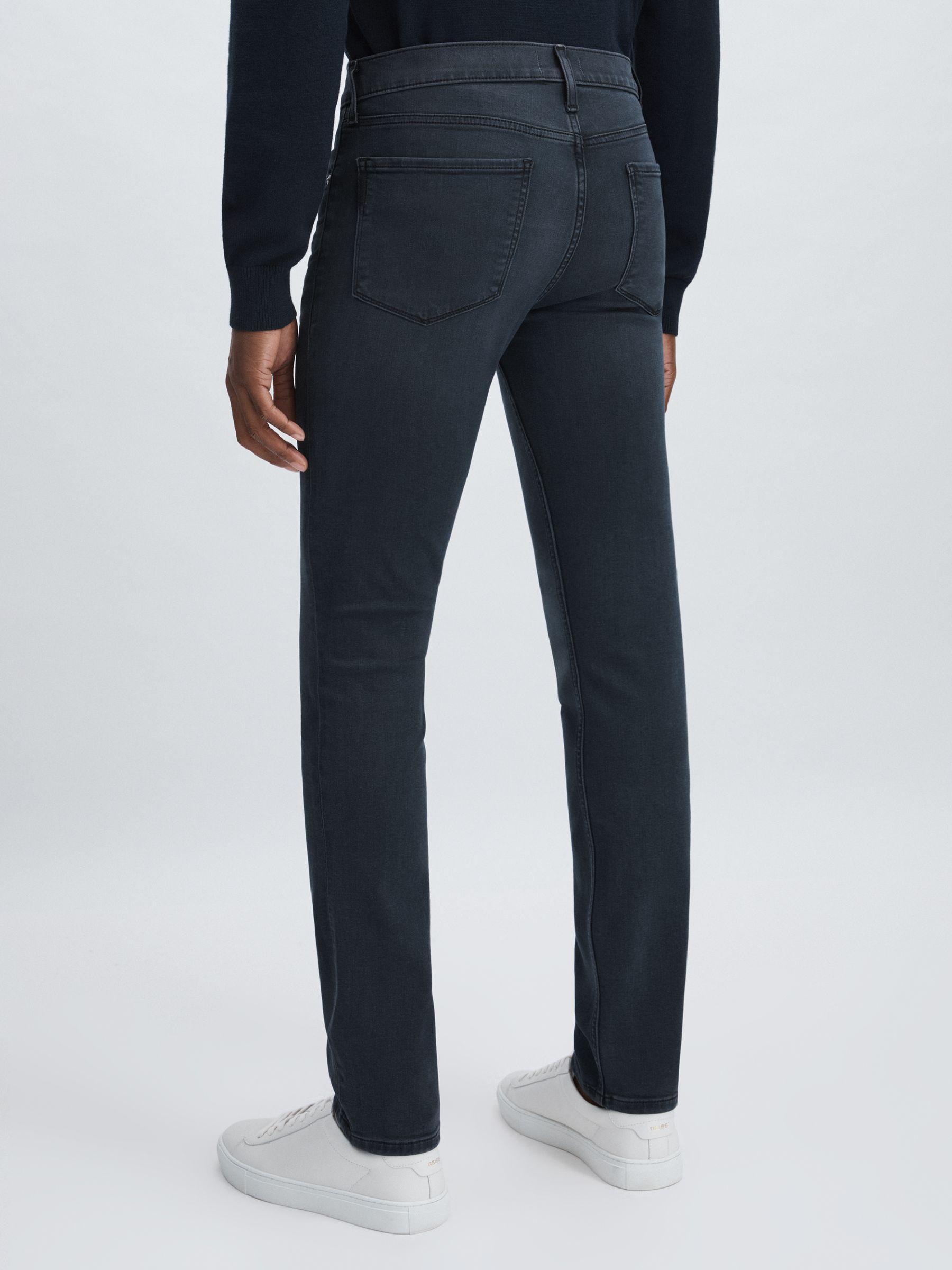 Paige Slim Leg Stretch Jeans in Navy/Black Product Image