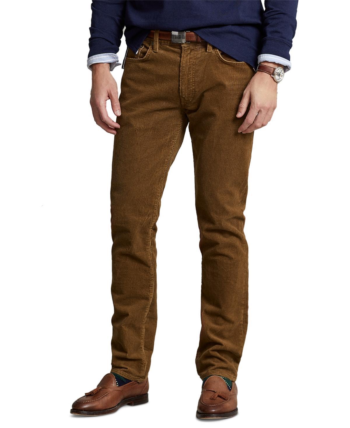 Polo Ralph Lauren Varick Slim Straight Corduroy Pants (Sepia) Men's Clothing Product Image