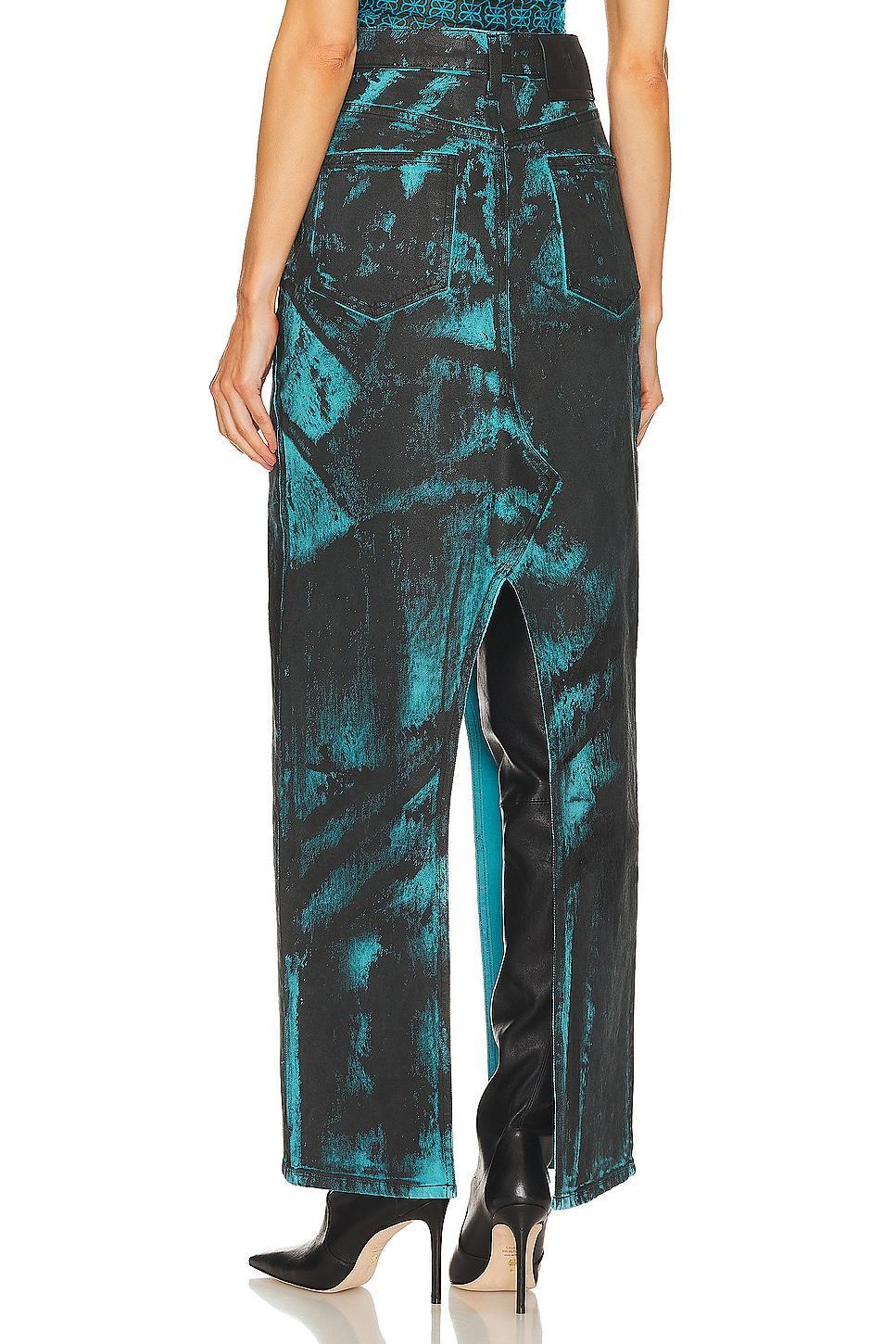 Slit Denim Maxi Skirt Product Image