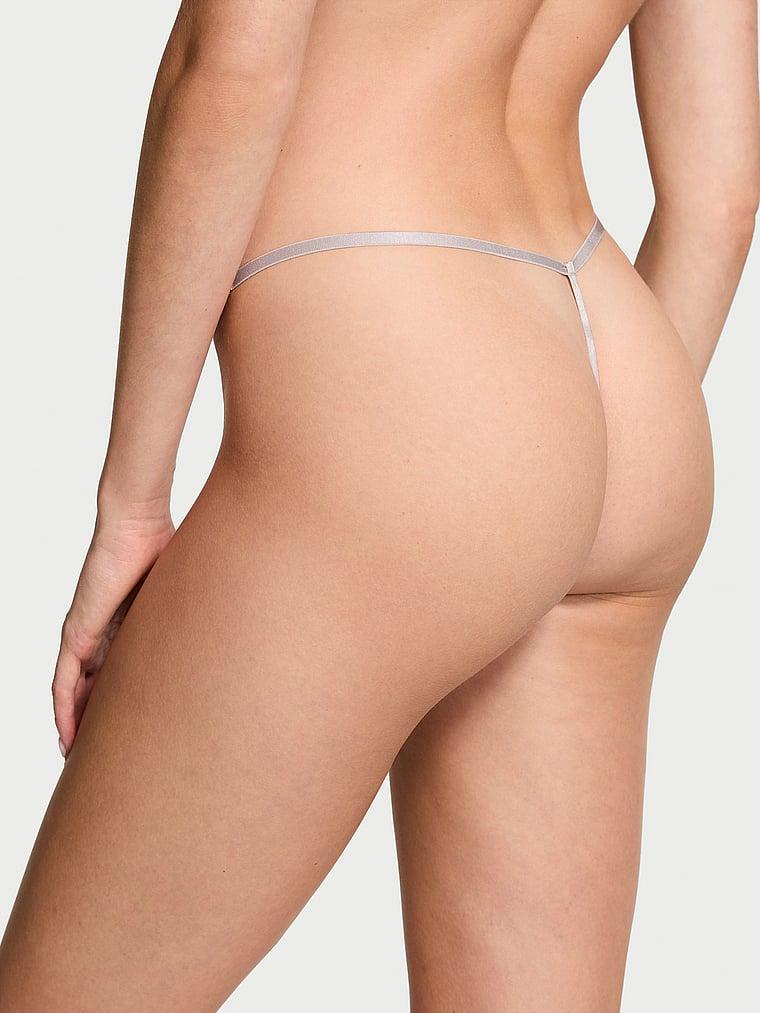 Lace-Trim Adjustable V-String Panty Product Image