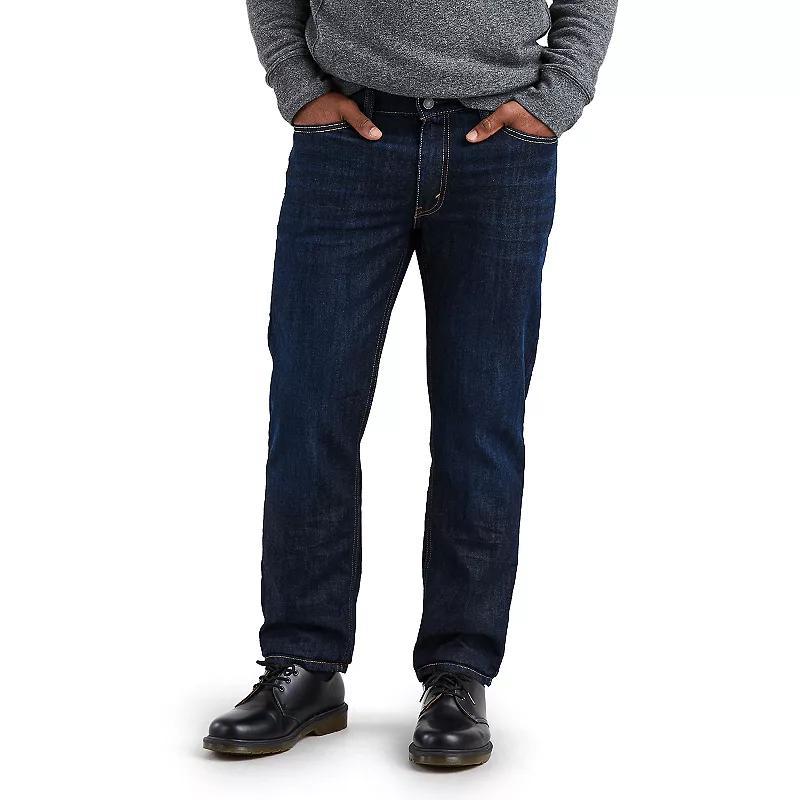 Levi's® Men's 541™ Fit Taper Jeans - Black Denim 42x32: Heavyweight, Mid Rise, Stretch Denim Product Image