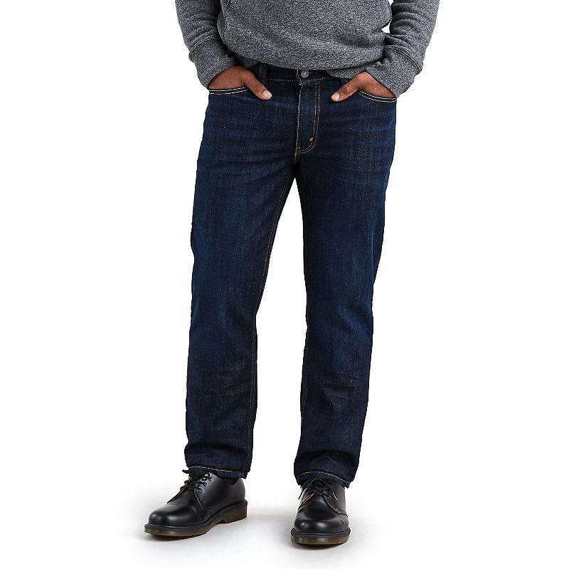 Levi's® Men's 541™ Fit Taper Jeans - Black Denim 42x32: Heavyweight, Mid Rise, Stretch Denim Product Image