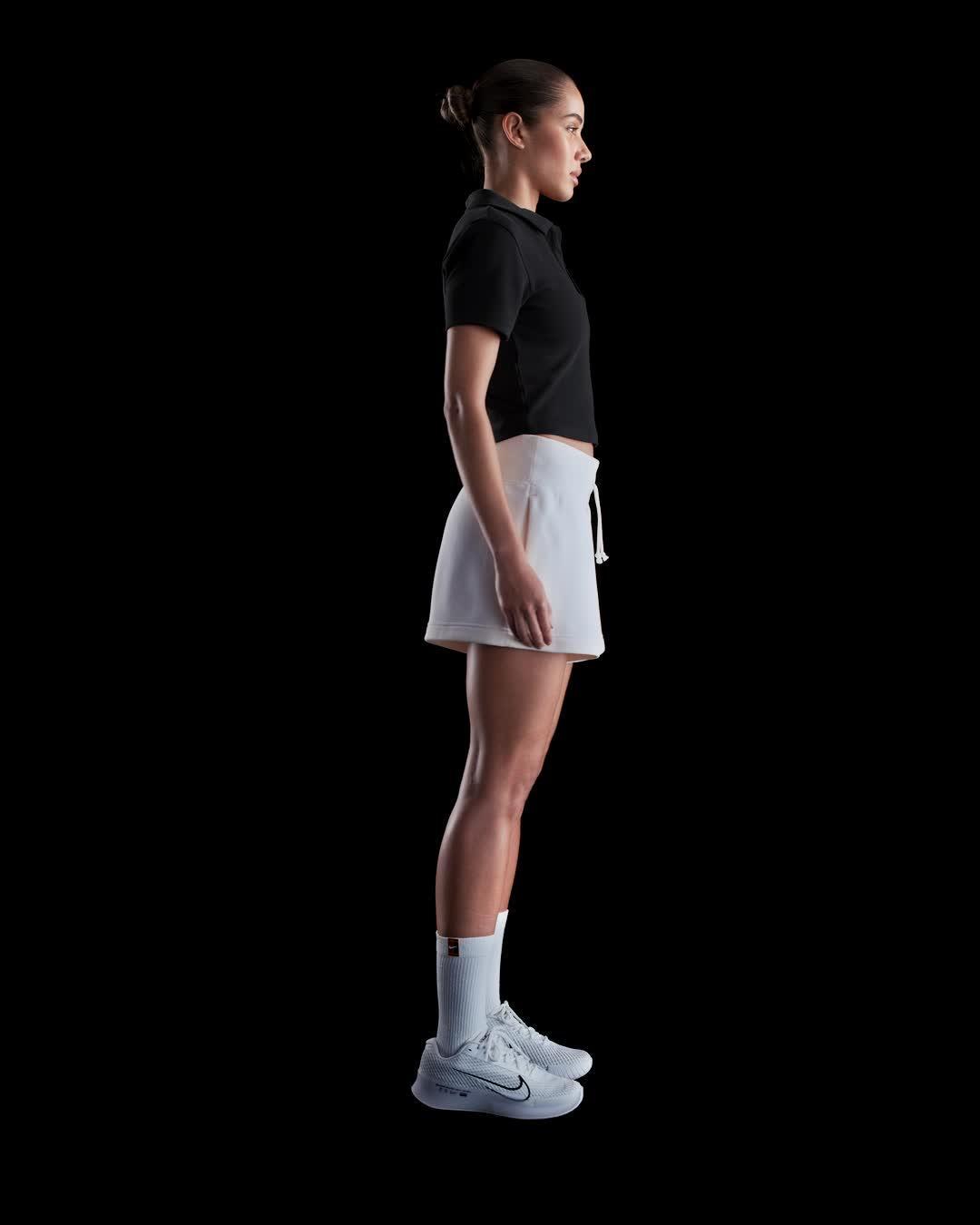 NikeCourt Heritage Women's Short-Sleeve Cropped Tennis Polo Product Image