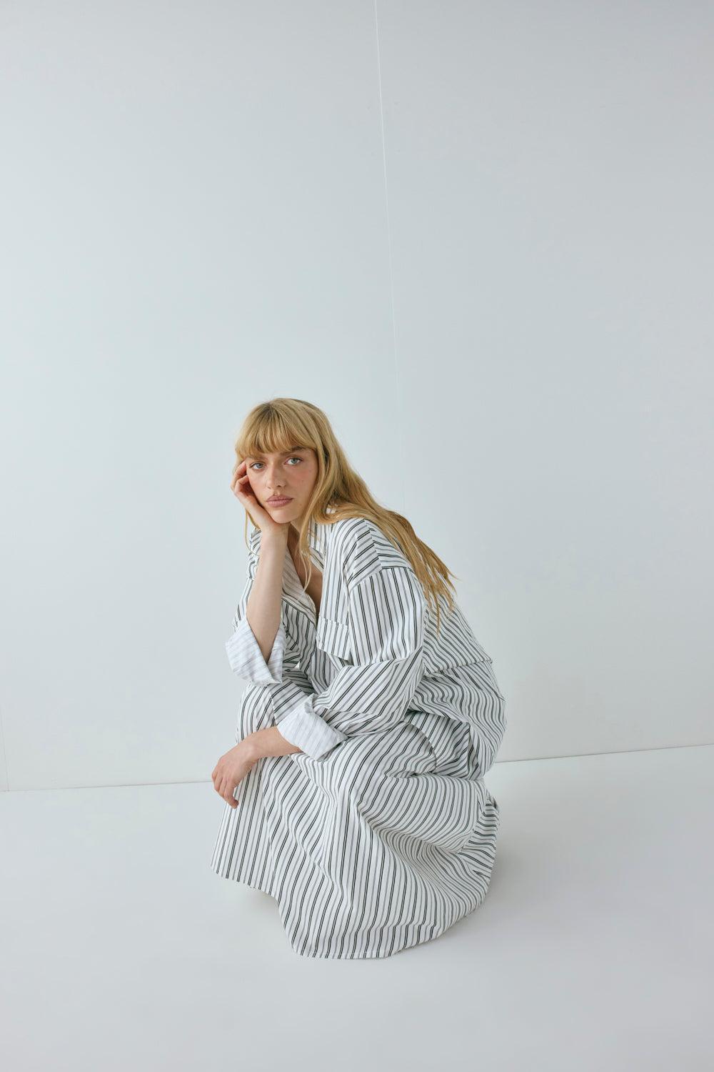 June Shirt Black Stripe Product Image