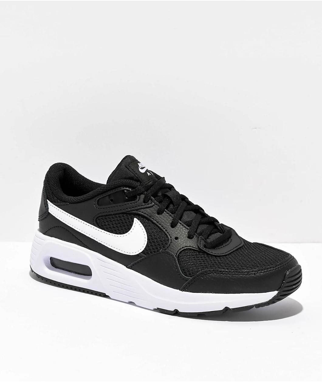 Nike Air Max SC Black & White Shoes Product Image