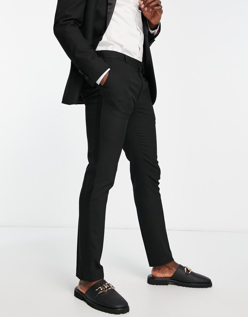 Topman skinny tux suit pants Product Image