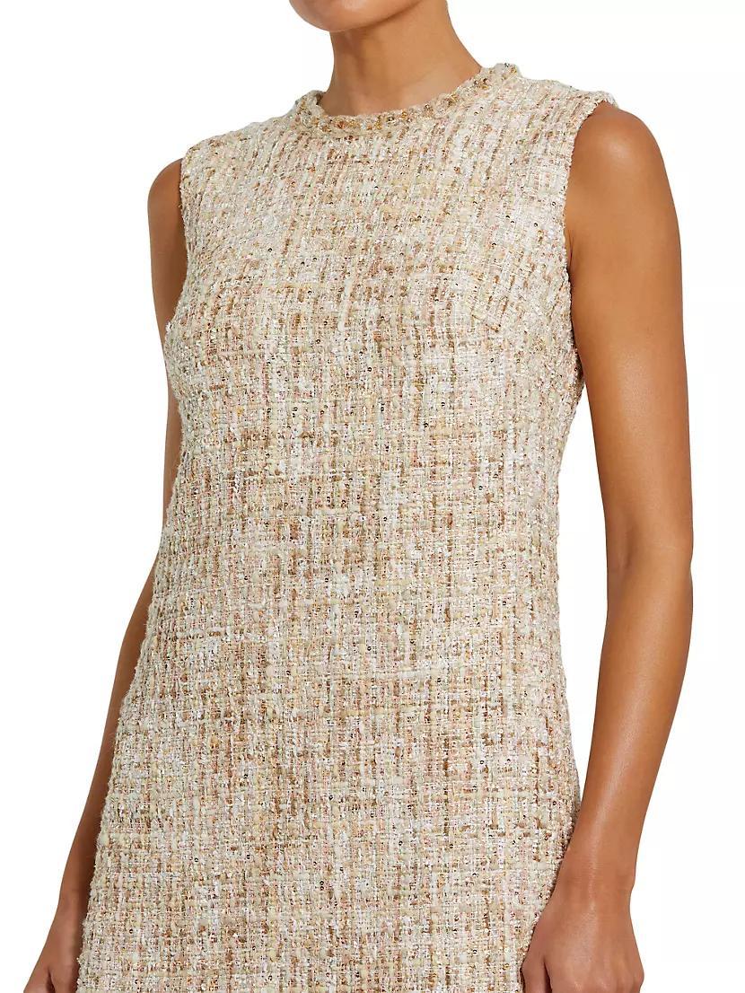 Beaded Tweed A-Line Shift Dress Product Image