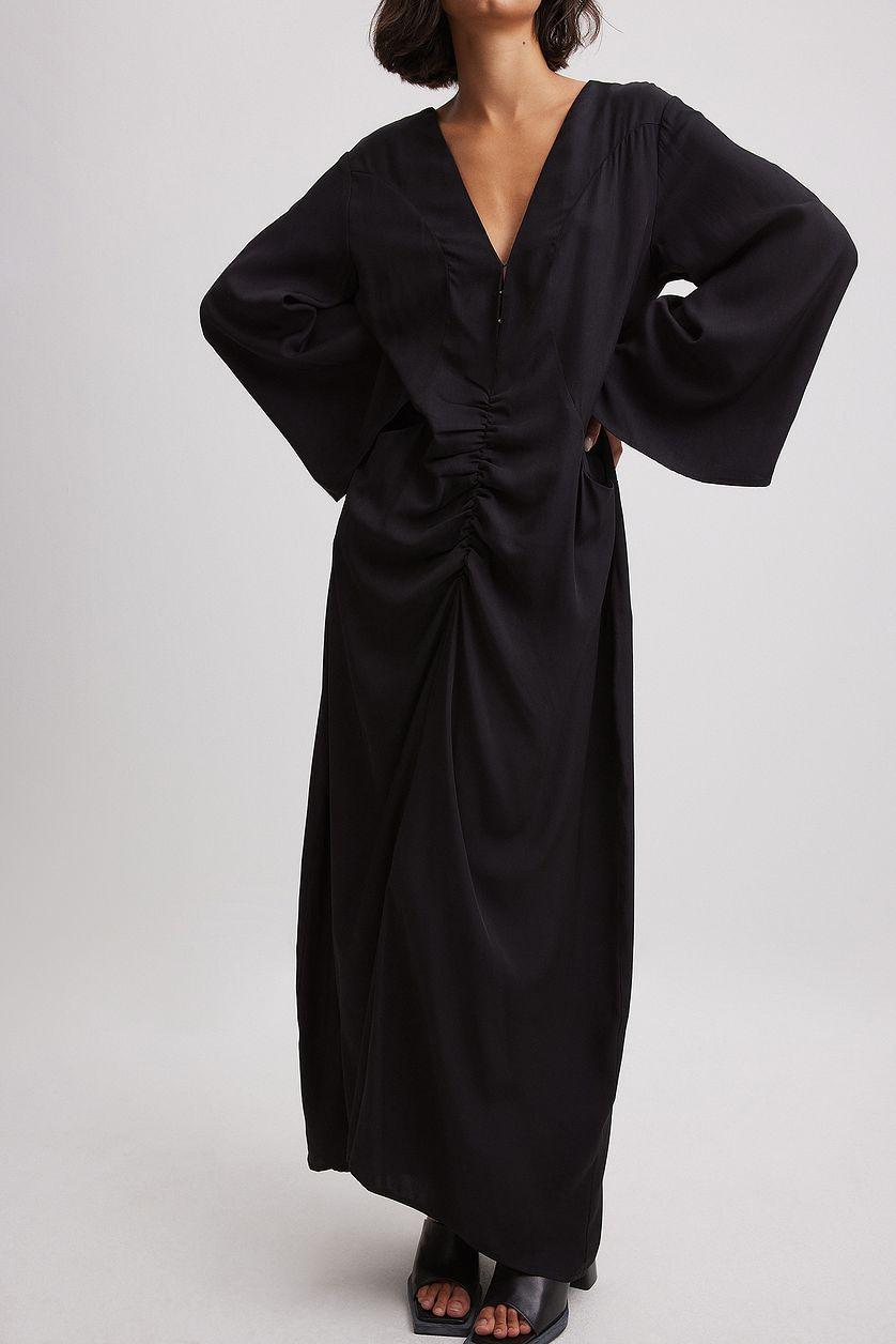 Wide Sleeve Maxi Dress Product Image
