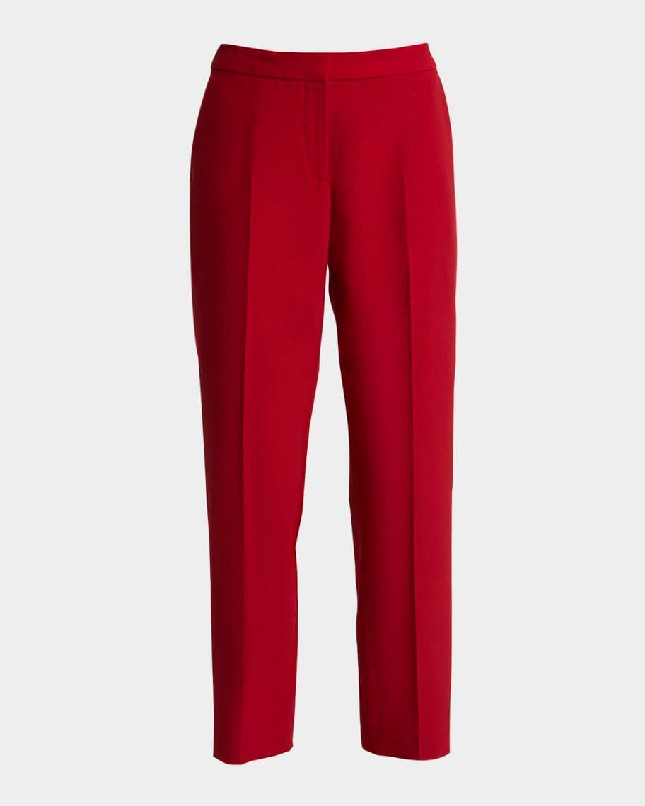 Poumas Straight Leg Wool Trousers Product Image