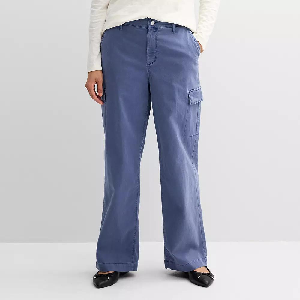 Petite Sonoma Goods For Life® Cargo Utility Pants, Women's, Size: 8 Petite, Manolo Green Product Image