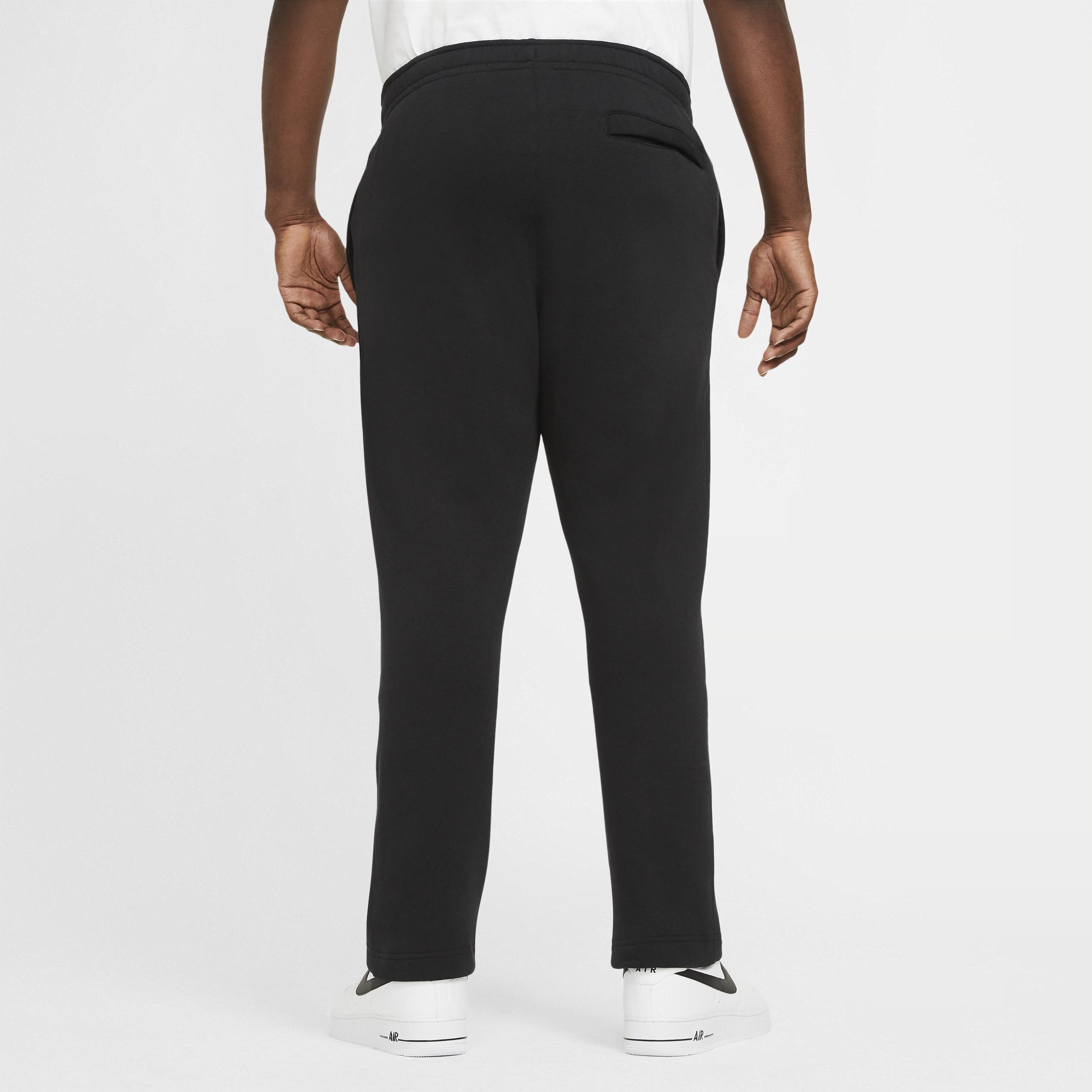 Men's Nike Sportswear Club Fleece Pants, Size: Medium, Black White Product Image